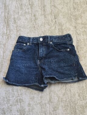 GAP Dark Blue Paisley Print Denim Shorts